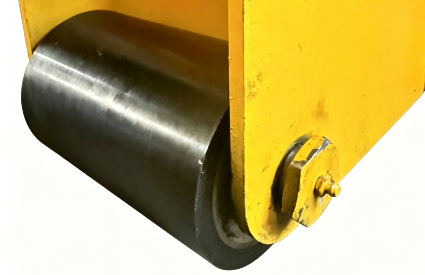 Rubber Roller provides floor protection, noise reduction, shock absorption, and improved traction on wet or slippery surfaces